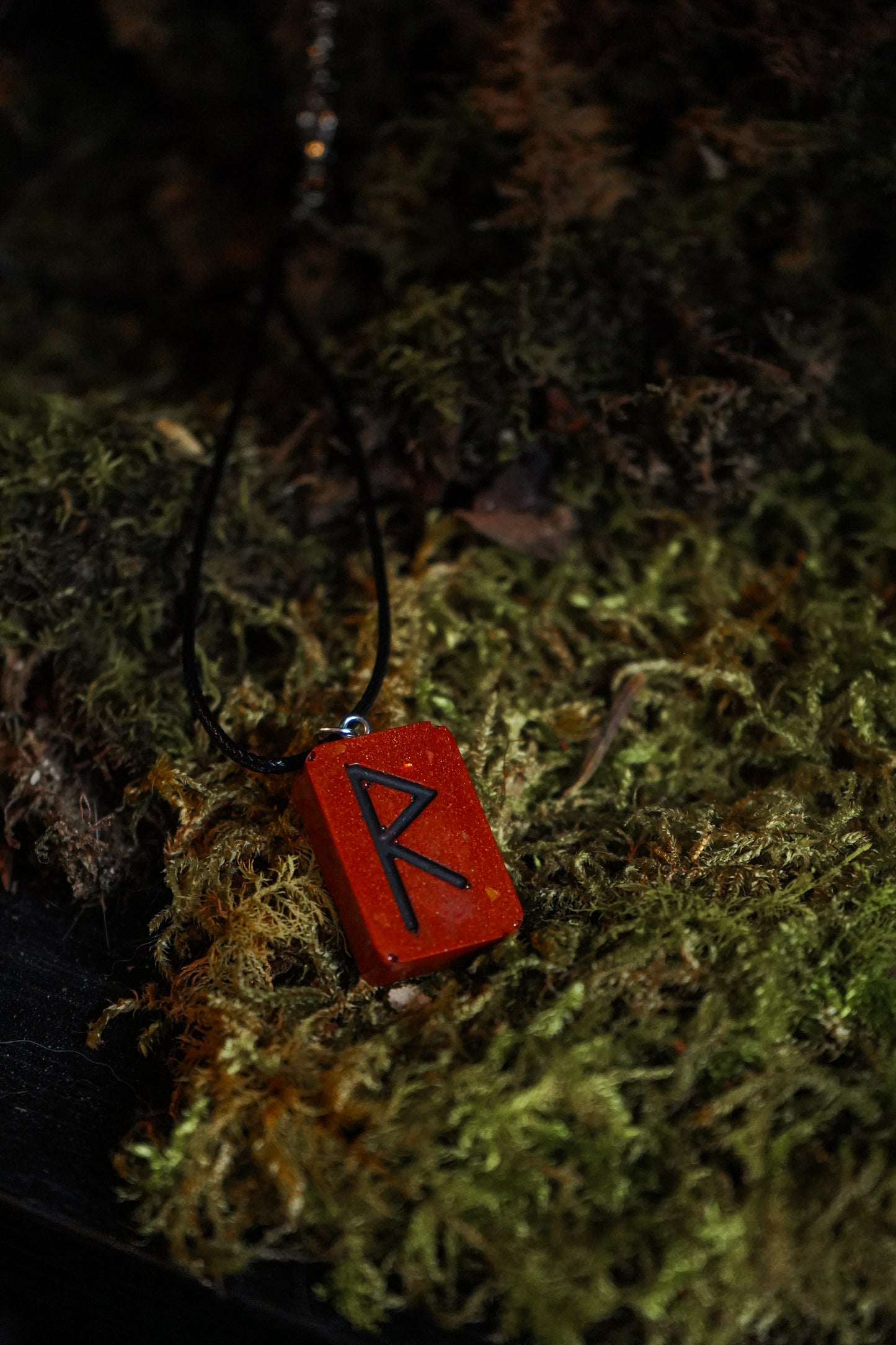 ✧ Collier Rune Futhark - Couleur poterie ✧