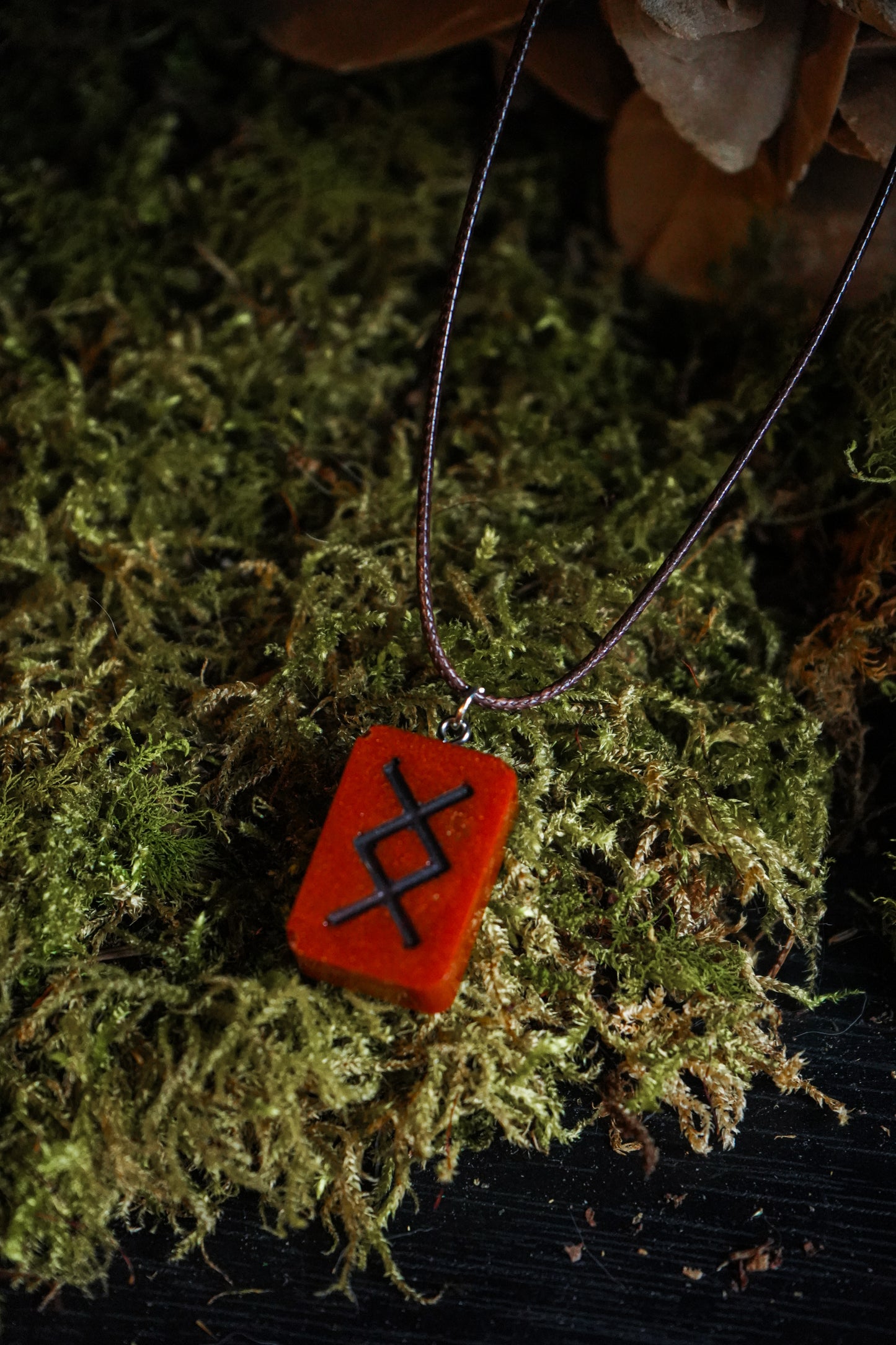 ✧ Collier Rune Futhark - Couleur poterie ✧
