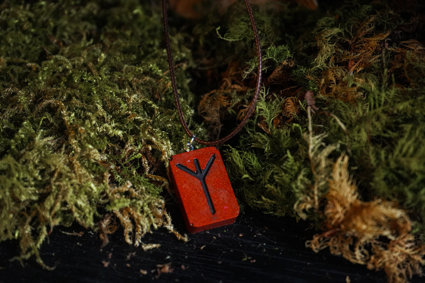 ✧ Collier Rune Futhark - Couleur poterie ✧