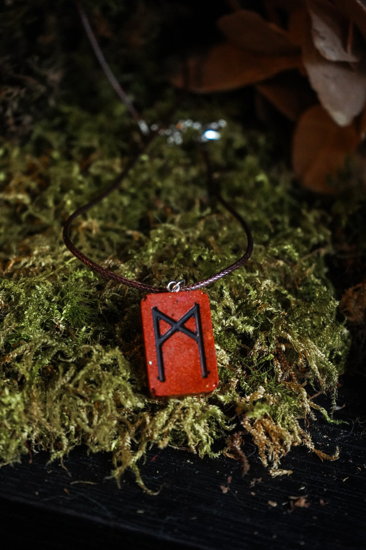 ✧ Collier Rune Futhark - Couleur poterie ✧