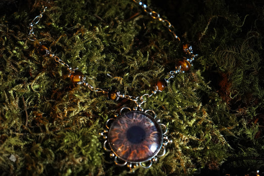COLLIER "Liens de l'âme" PERSONNALISABLE AVEC VOTRE IRIS + 6 pierres