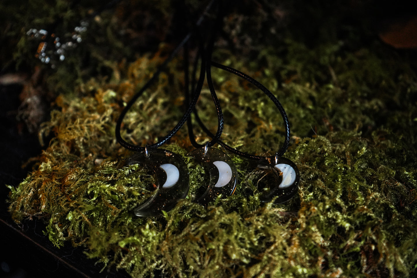 Collier🌙 Serments de Lune🌙Couleur fumée