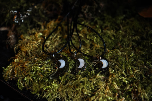 Collier🌙 Serments de Lune🌙Couleur fumée